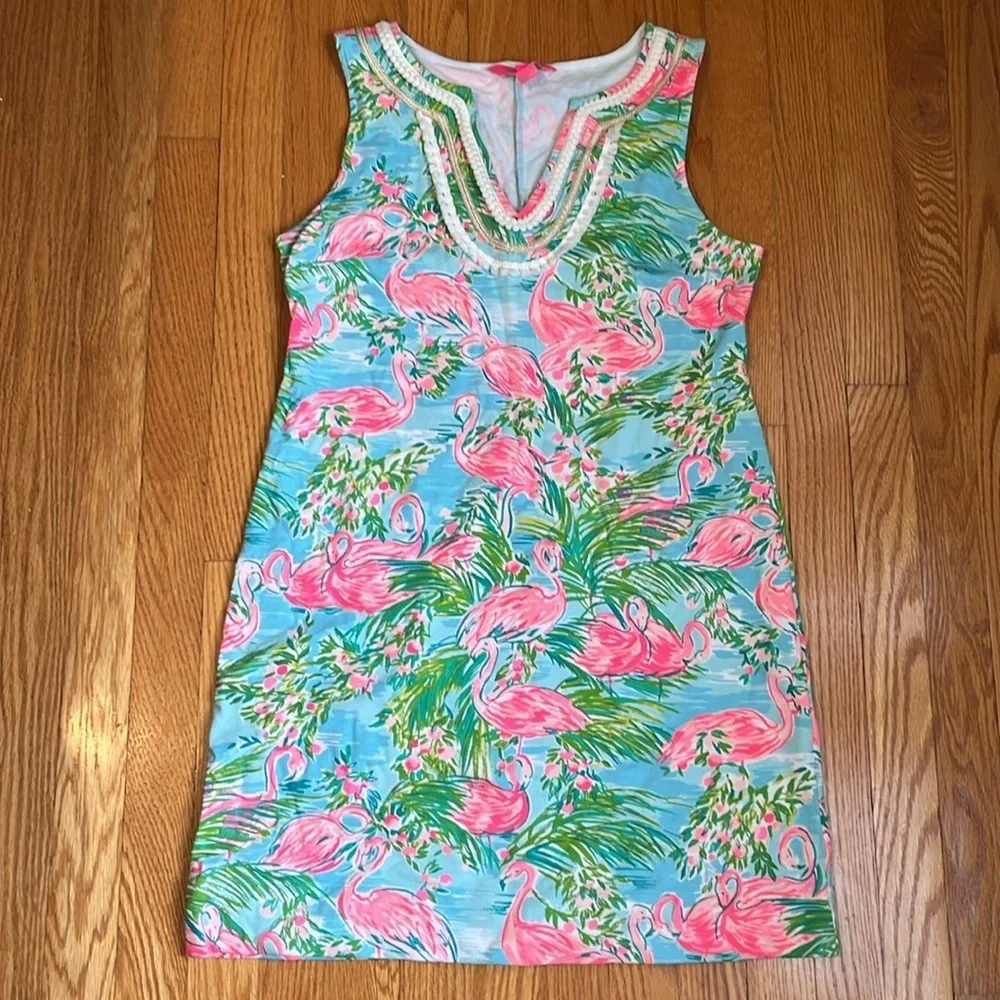 Lilly Pulitzer Harper Sleeveless Shift Dress Cotton Multi Floridita Sz M - Picture 2 of 5
